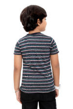 Bearberry Kids Yarn-Dyed Stripe T-Shirt – Soft Cotton Everyday Essential - 2 - Image 2