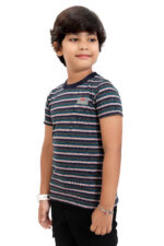 Bearberry Kids Yarn-Dyed Stripe T-Shirt – Soft Cotton Everyday Essential - 2 - Image 3