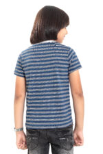 Bearberry Kids Yarn-Dyed Stripe T-Shirt – Soft Cotton Everyday Essential - 3 - Image 2