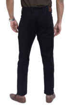 Bearberry Men's Black Ankle Fit Stretch Denim Jeans | Mid Rise | Cotton Twill - Image 4