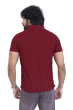 Bearberry Men’s Performance Pique Polo T-Shirt – Quick Dry | UV Protection | Anti-Microbial - Marron - Image 2