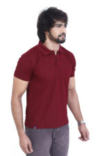 Bearberry Men’s Performance Pique Polo T-Shirt – Quick Dry | UV Protection | Anti-Microbial - Marron - Image 4