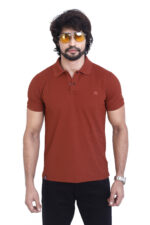 Bearberry Men’s Performance Pique Polo T-Shirt – Quick Dry | UV Protection | Anti-Microbial - Cornell Red