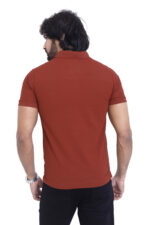 Bearberry Men’s Performance Pique Polo T-Shirt – Quick Dry | UV Protection | Anti-Microbial - Cornell Red - Image 2