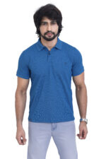 Bearberry Men’s Performance Pique Polo T-Shirt – Quick Dry | UV Protection | Anti-Microbial - Dark Blue
