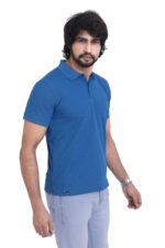 Bearberry Men’s Performance Pique Polo T-Shirt – Quick Dry | UV Protection | Anti-Microbial - Dark Blue - Image 4