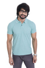 Bearberry Men’s Performance Pique Polo T-Shirt – Quick Dry | UV Protection | Anti-Microbial - Light Pista