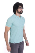 Bearberry Men’s Performance Pique Polo T-Shirt – Quick Dry | UV Protection | Anti-Microbial - Light Pista - Image 4