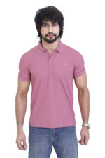 Bearberry Men’s Performance Pique Polo T-Shirt – Quick Dry | UV Protection | Anti-Microbial - Muted Rose