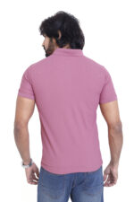 Bearberry Men’s Performance Pique Polo T-Shirt – Quick Dry | UV Protection | Anti-Microbial - Muted Rose - Image 2