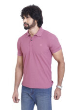 Bearberry Men’s Performance Pique Polo T-Shirt – Quick Dry | UV Protection | Anti-Microbial - Muted Rose - Image 4
