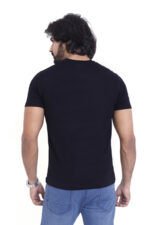 Bearberry Men’s 100% Cotton Jersey T-Shirt – Premium Soft Breathable Casual Wear (Regular Fit) - Black - Image 2