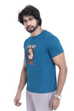 Bearberry Men’s 100% Cotton Jersey T-Shirt – Premium Soft Breathable Casual Wear (Regular Fit) - Dark Blue - Image 3