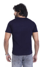 Bearberry Men’s 100% Cotton Jersey T-Shirt – Premium Soft Breathable Casual Wear (Regular Fit) - Navy Blue - Image 2