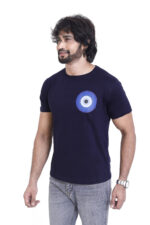 Bearberry Men’s 100% Cotton Jersey T-Shirt – Premium Soft Breathable Casual Wear (Regular Fit) - Navy Blue - Image 3