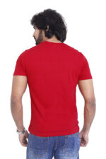 Bearberry Men’s 100% Cotton Jersey T-Shirt – Premium Soft Breathable Casual Wear (Regular Fit) - Carmine Red - Image 2