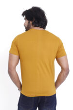Bearberry Men’s 100% Cotton Jersey T-Shirt – Premium Soft Breathable Casual Wear (Regular Fit) - Yellow Orange - Image 2
