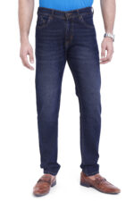 Bearberry Men's Dark Blue Slim Fit Stretch Denim Jeans | Mid Rise | Cotton Denim - Image 2