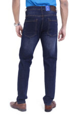 Bearberry Men's Dark Blue Slim Fit Stretch Denim Jeans | Mid Rise | Cotton Denim - Image 5