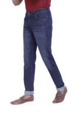 Bearberry Men's Mid Blue Slim Fit Stretch Denim Jeans | Mid Rise | Cotton Denim - Image 2