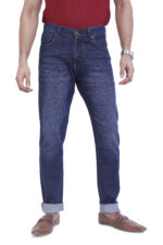 Bearberry Men's Mid Blue Slim Fit Stretch Denim Jeans | Mid Rise | Cotton Denim - Image 3