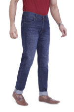Bearberry Men's Mid Blue Slim Fit Stretch Denim Jeans | Mid Rise | Cotton Denim - Image 4