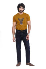 Bearberry Men's Dark Indigo Slim Fit Stretch Denim Jeans | Mid Rise | Cotton Denim