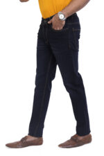 Bearberry Men's Dark Indigo Slim Fit Stretch Denim Jeans | Mid Rise | Cotton Denim - Image 2
