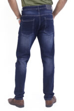 Bearberry Men's Blue Slim Fit Distressed Stretch Denim Jeans | Mid Rise | Cotton Denim - Image 5