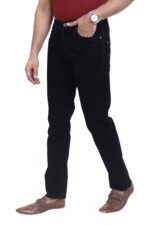 Bearberry Men's Black Slim Fit Stretch Denim Jeans | Mid Rise | Cotton Denim - Image 2