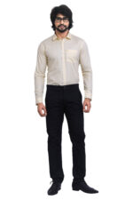 Bearberry Men's Satin Cotton Trouser – Premium Regular Fit Stretch Casual & Formal Pants - Dark Olive Green