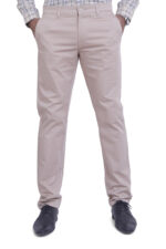 Bearberry Men's Satin Cotton Trouser – Premium Regular Fit Stretch Casual & Formal Pants - Khaki - Image 2