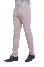 Bearberry Men's Satin Cotton Trouser – Premium Regular Fit Stretch Casual & Formal Pants - Khaki - Image 3