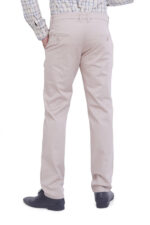 Bearberry Men's Satin Cotton Trouser – Premium Regular Fit Stretch Casual & Formal Pants - Khaki - Image 5