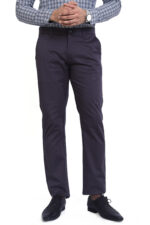 Bearberry Men's Satin Cotton Trouser – Premium Regular Fit Stretch Casual & Formal Pants - Charcoal Gray - Image 2