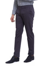 Bearberry Men's Satin Cotton Trouser – Premium Regular Fit Stretch Casual & Formal Pants - Charcoal Gray - Image 3