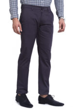 Bearberry Men's Satin Cotton Trouser – Premium Regular Fit Stretch Casual & Formal Pants - Charcoal Gray - Image 4