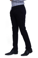 Bearberry Men's Satin Cotton Trouser – Premium Regular Fit Stretch Casual & Formal Pants - Ink Blue - Image 3