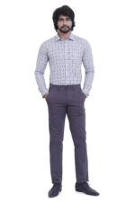 Bearberry Men's Premium Cotton Trouser – Regular Fit Casual & Formal Pants - Dark Gray
