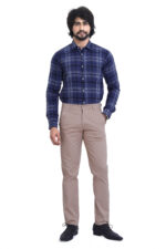 Bearberry Men's Premium Cotton Trouser – Regular Fit Casual & Formal Pants - Light Khaki